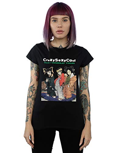 Absolute Cult TLC Women's Crazy Sexy Cool World Tour T-Shirt Black